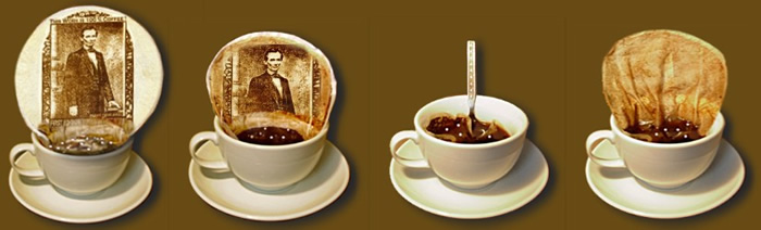 Cafegrafia, la memoria nei filtri di caffè